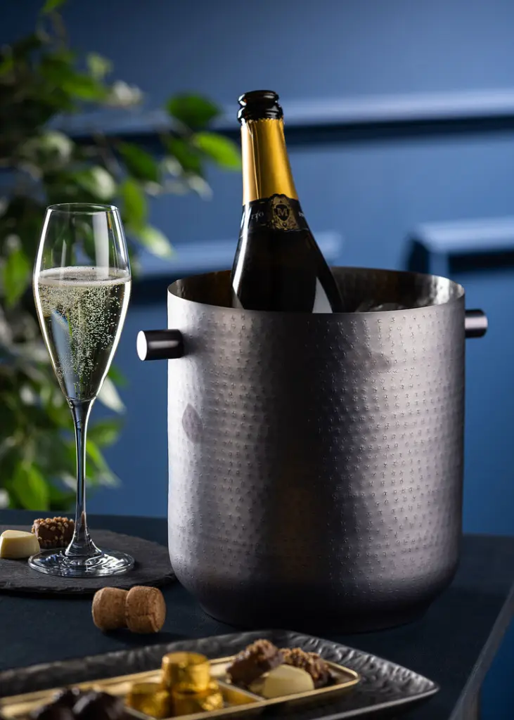 F91222-000000-B01006 Gunmetal Wine Bucket 19.5 x 21cm 02.webp