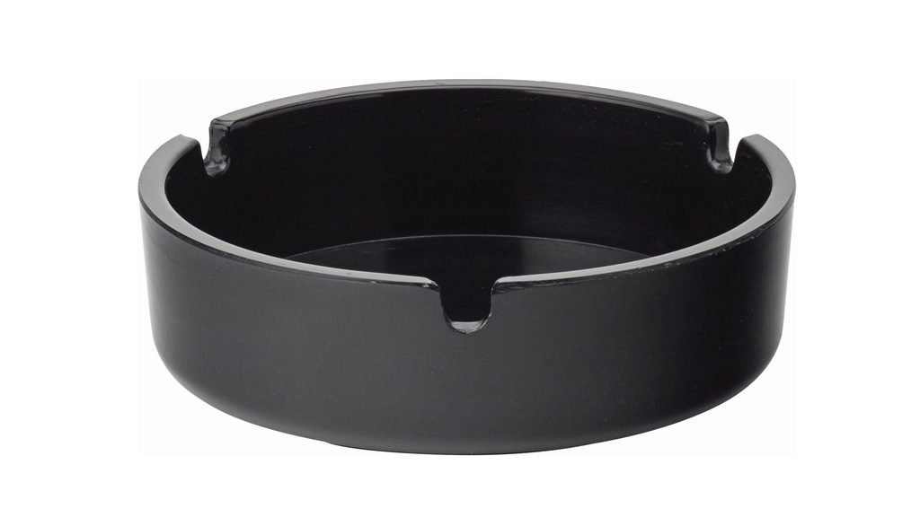 Black Melamine Ashtray 4" (10cm) (Pack of 10)