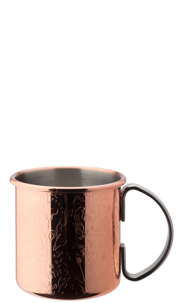 Utopia Chased Copper Mug 17oz (48cl) (Pack of 6)