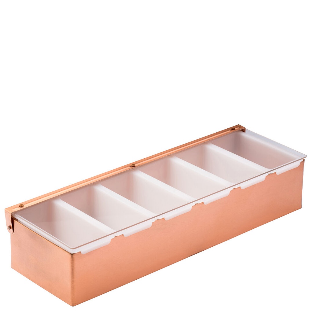 Utopia Copper Condiment Holder - 6 Inserts 17.5" (44.5cm)