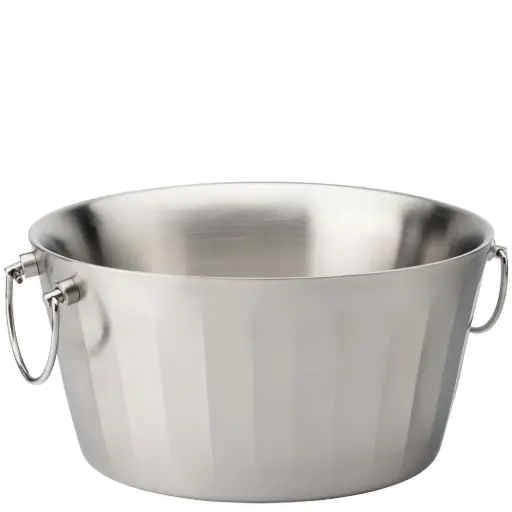[F91212-000000-B01001] Utopia Satin Double Wall Ice Bath 14.5 x 7.5" (37 x 19cm)