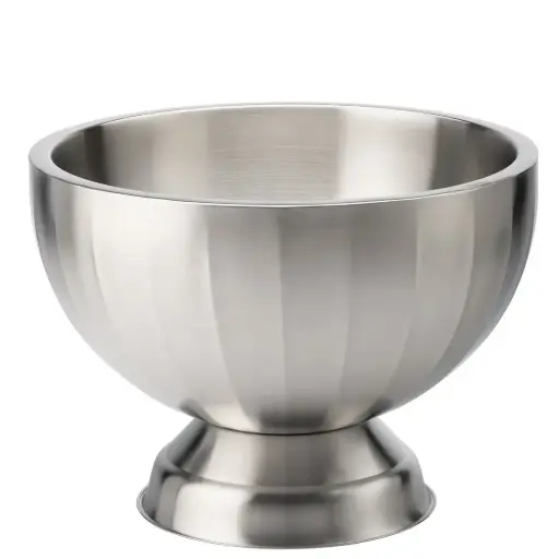 [F91213-000000-B01001] Utopia Satin Double Wall Wine Cooler/Punch Bowl 37 x 26cm