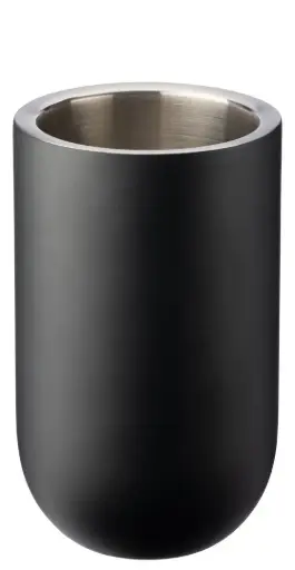 Utopia Matt Black Wine Cooler 4.75x8" (12x20cm) (Pack of 6)